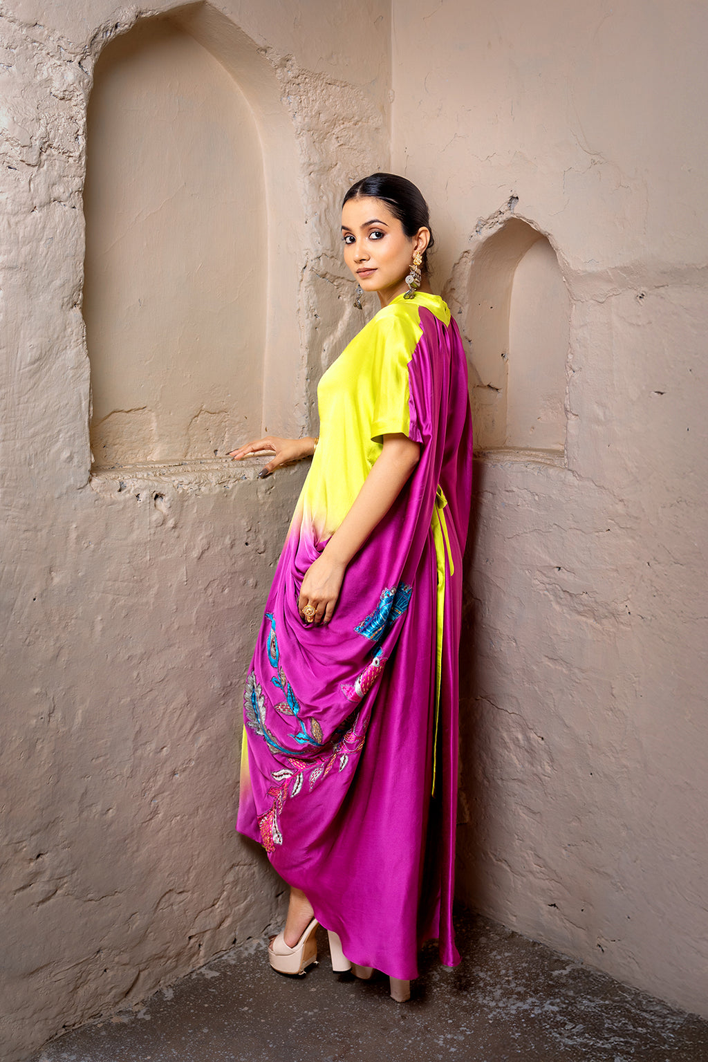 Mukutini Set | Mata ni Pachedi | Silk Satin