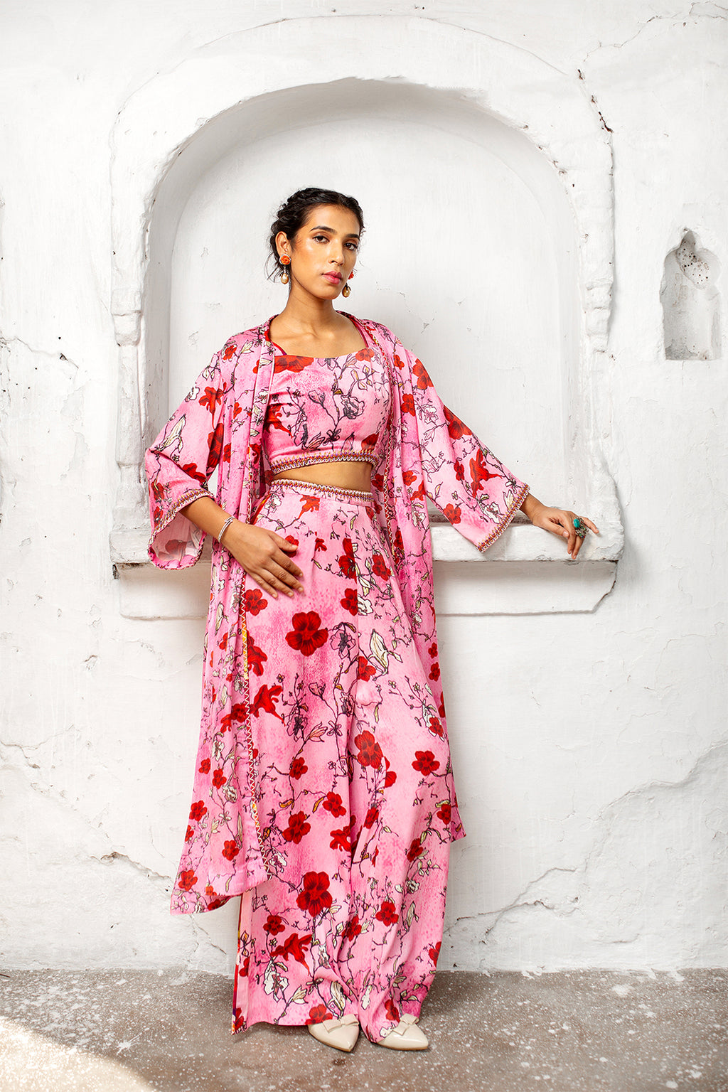 Magnolia Cape Set | Picnic | Modal Satin