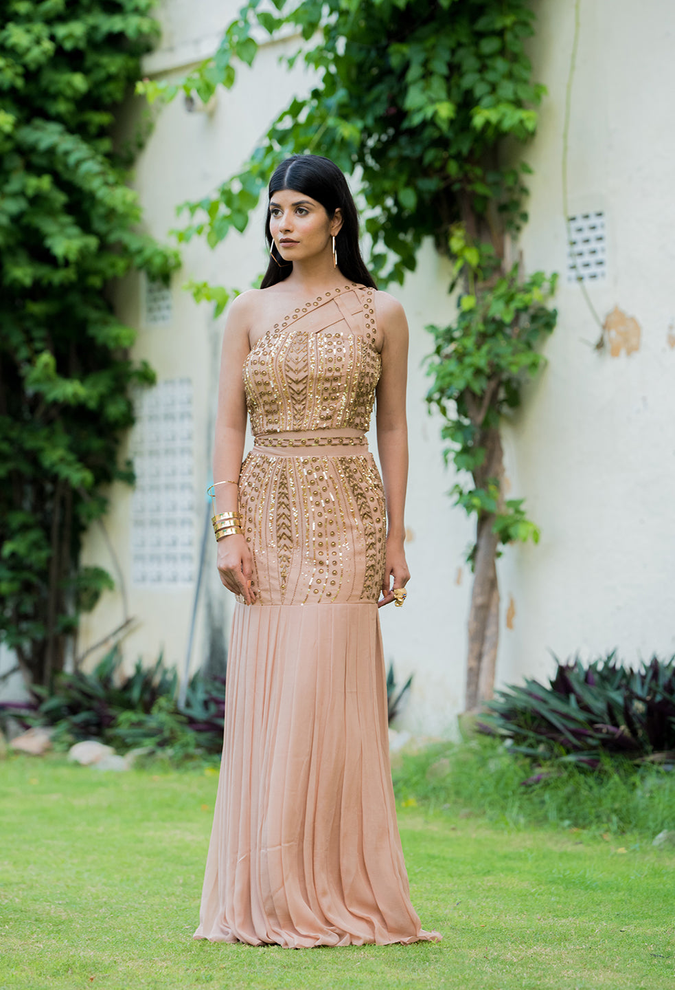 Aurora Gold Gown | Orenda | Georgette