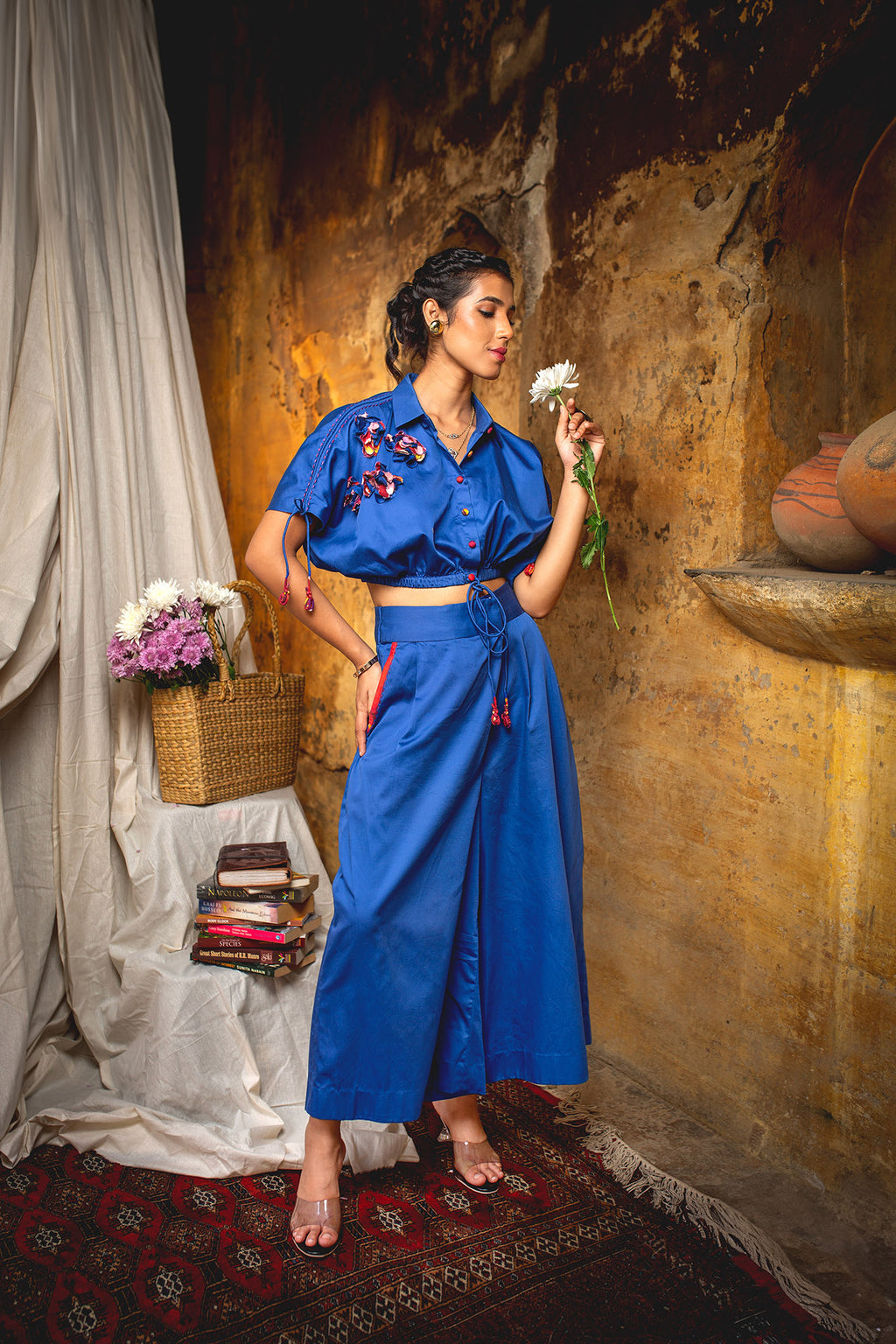 Petal Set - Blue | Picnic | Cotton Satin