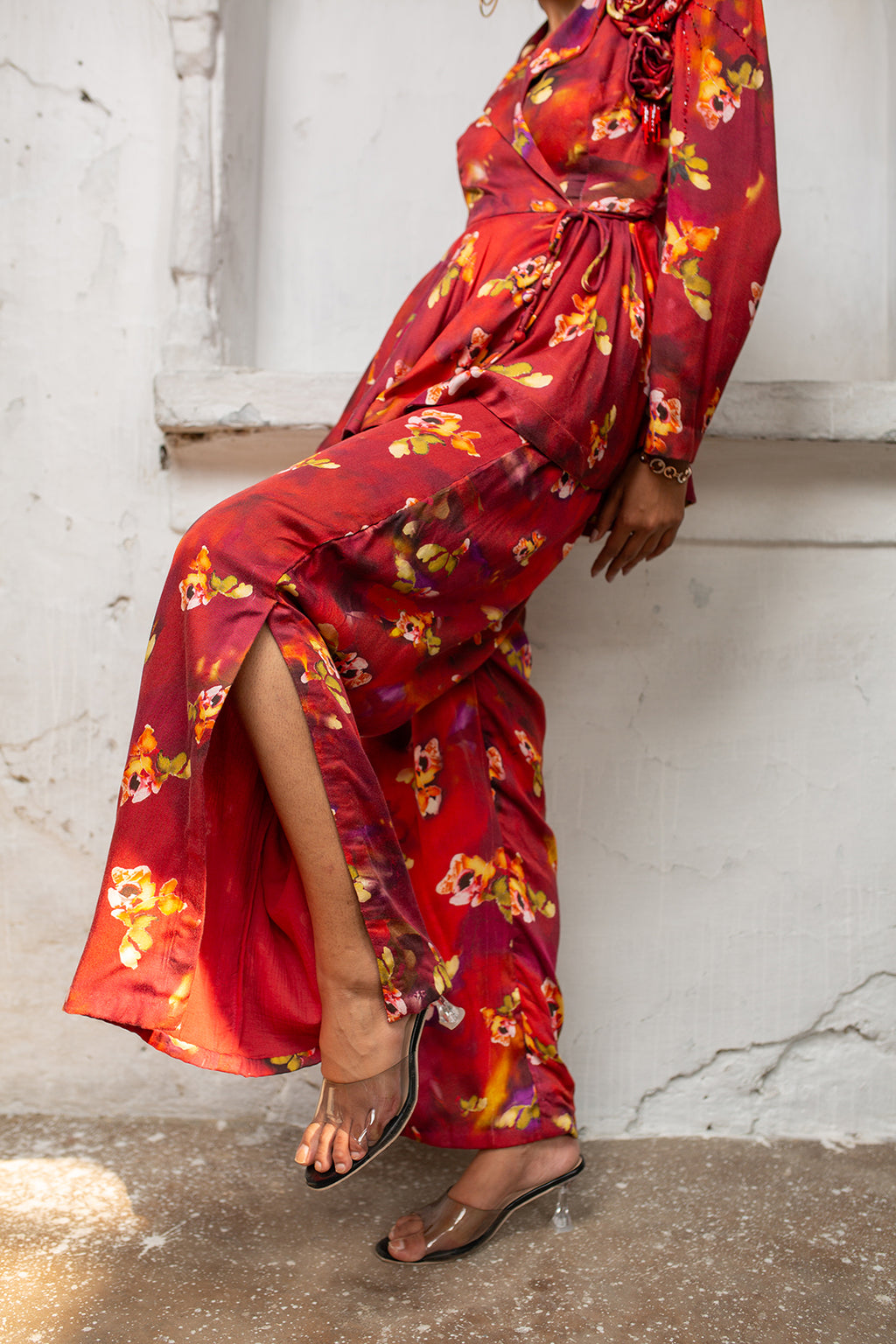 Floral Fusion Pants | Picnic | Liva Satin