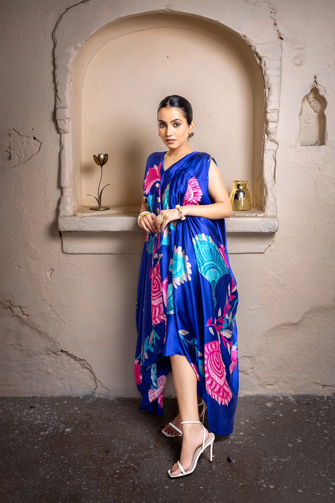 Devi Mukut Dress | Pachedi Palette | Modal Satin