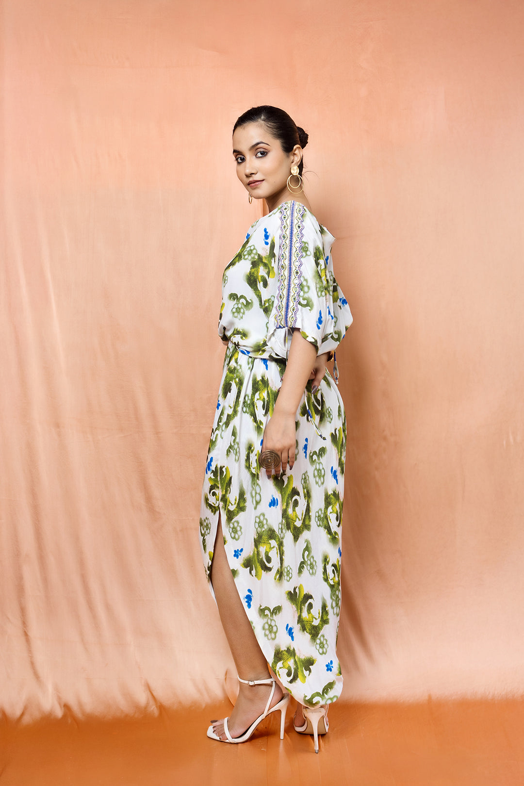 Phool Shakti Dress | Pachedi Palette | Silk Crepe