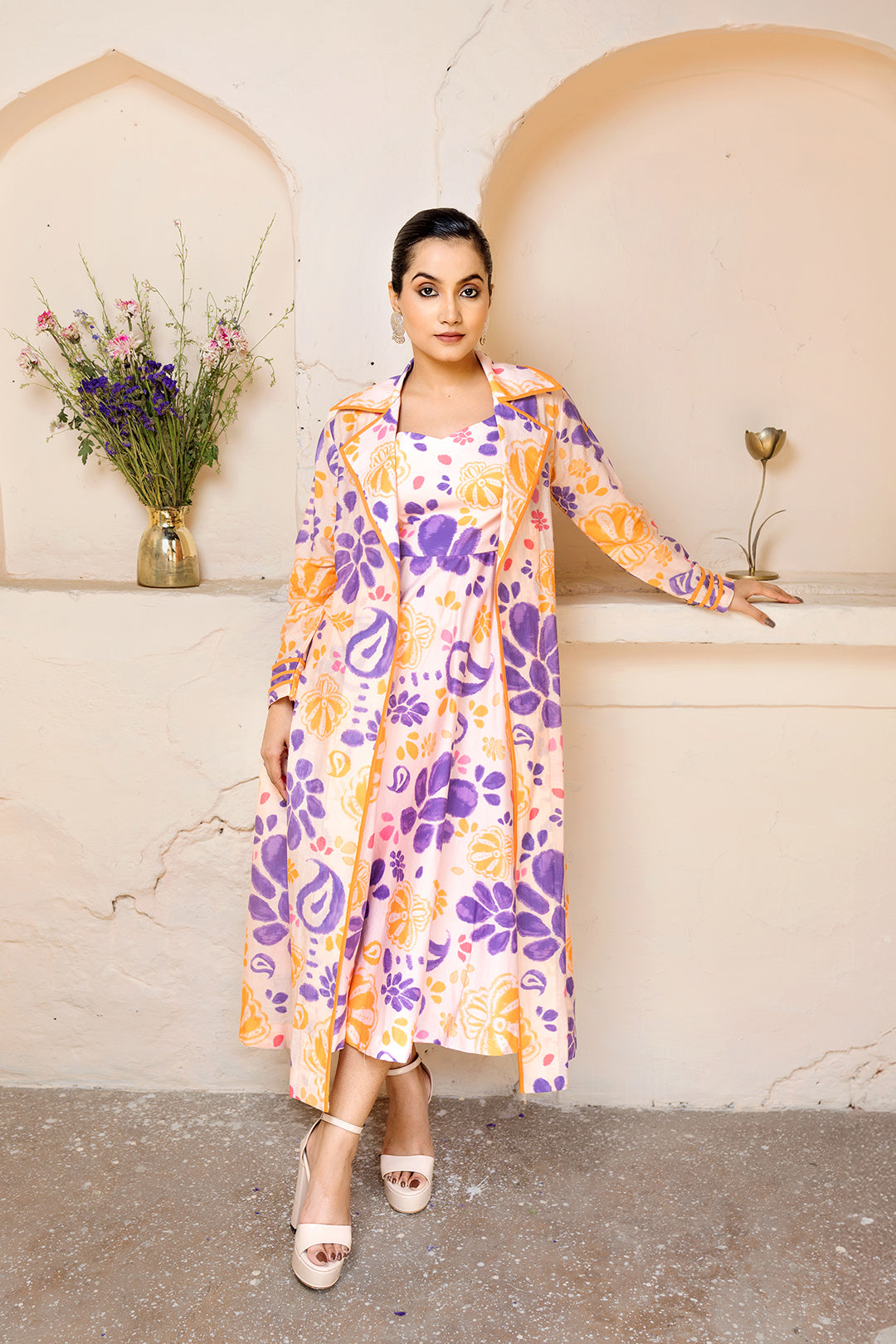 Sunset Paisley Dress | Picnic | Cotton Satin