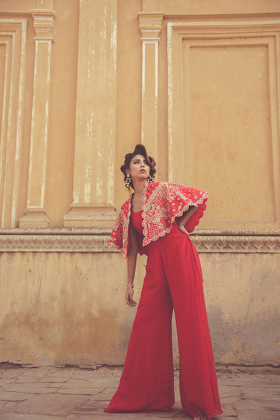 Artemis Tangerine Jumpsuit Set | Artemis |  Georgette