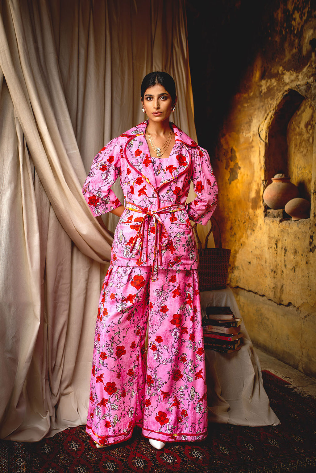 Oriental Bloom Co- ord Set | Picnic | Tencel