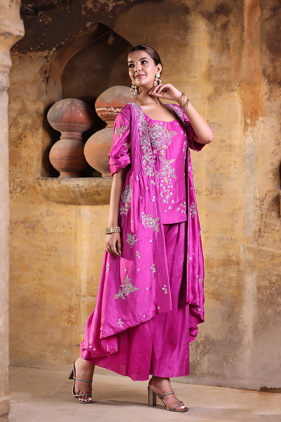 Rose Co ord Set | Sacred Flower | Silk