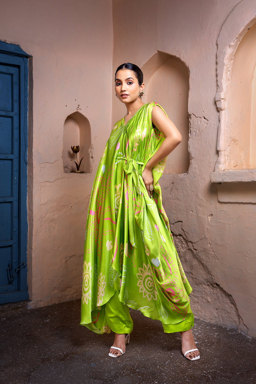 Pachedi Petals Set | Mata ni Pachedi | Modal Satin