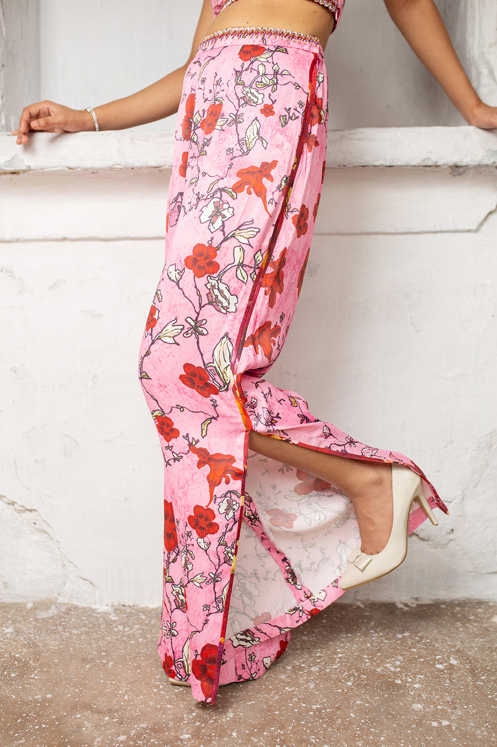 Magnolia Pants | Picnic | Dull Satin