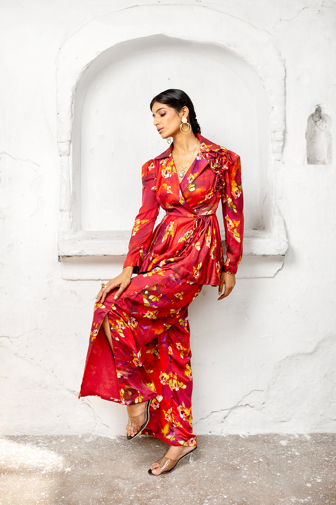 Floral Fusion Pants | Picnic | Liva Satin