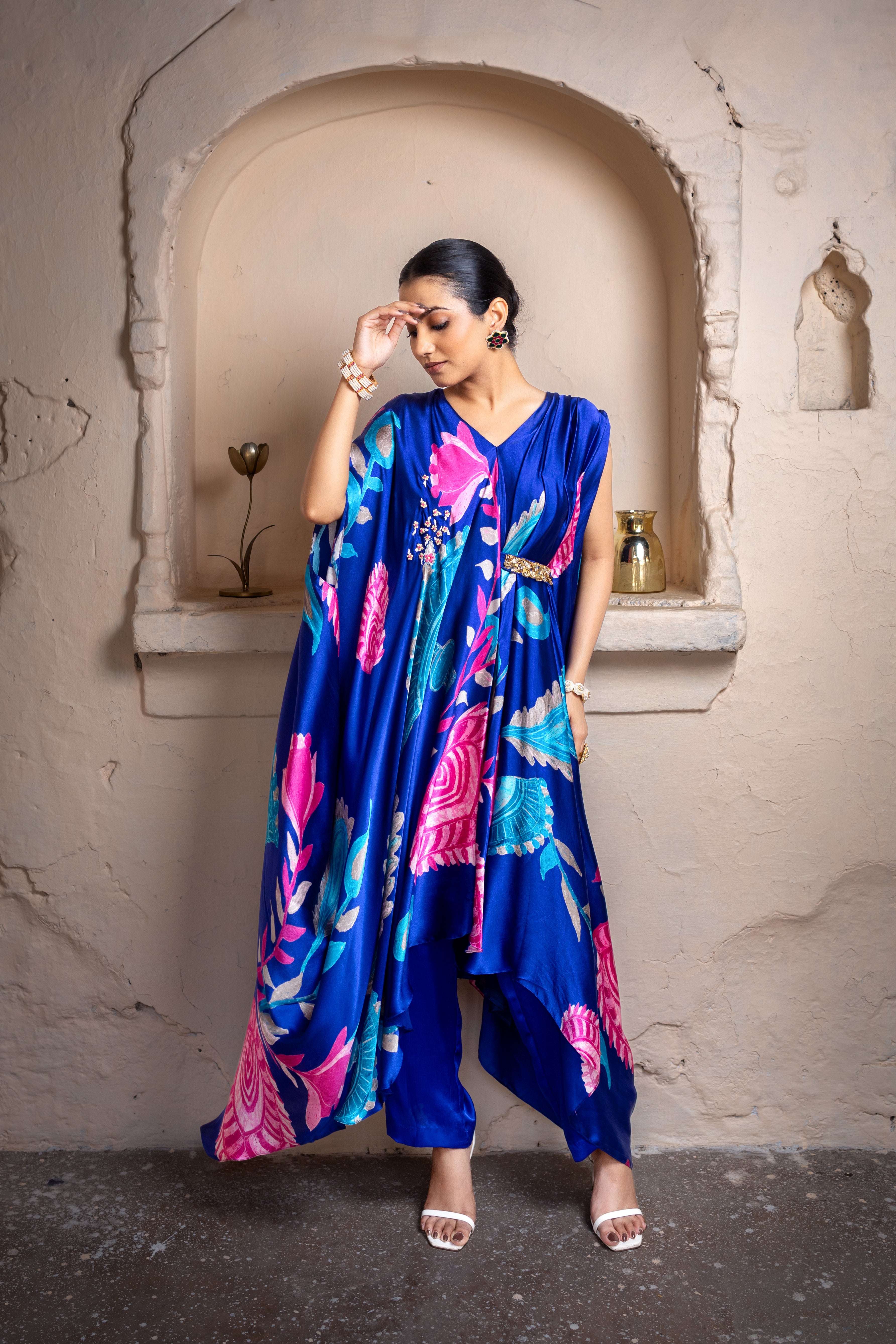 Devi Mukuta Set | Mata ni Pachedi | Silk Satin