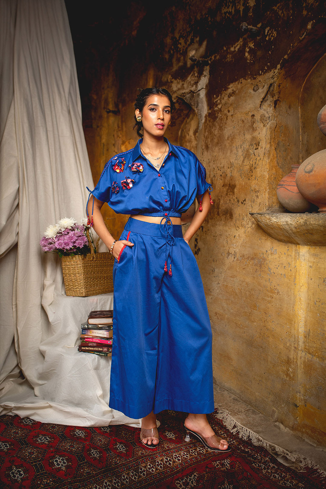 Petal Set - Blue | Picnic | Cotton Satin