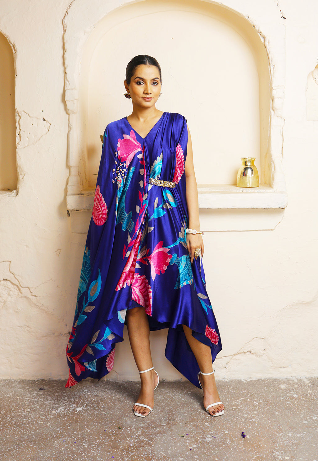 Devi Mukut Dress | Pachedi Palette | Modal Satin
