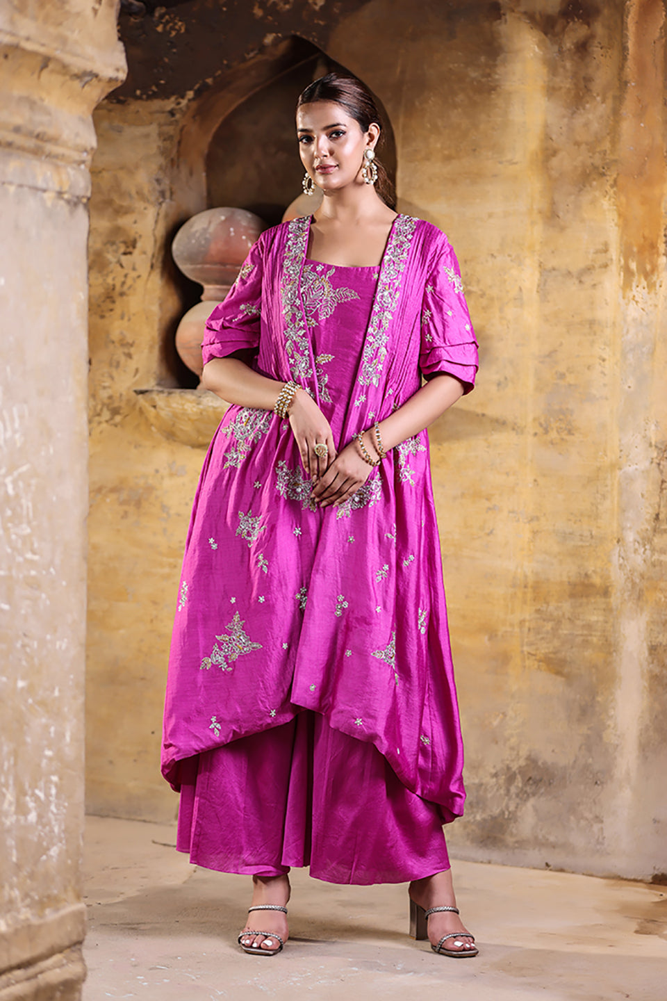 Rose Co ord Set | Sacred Flower | Silk