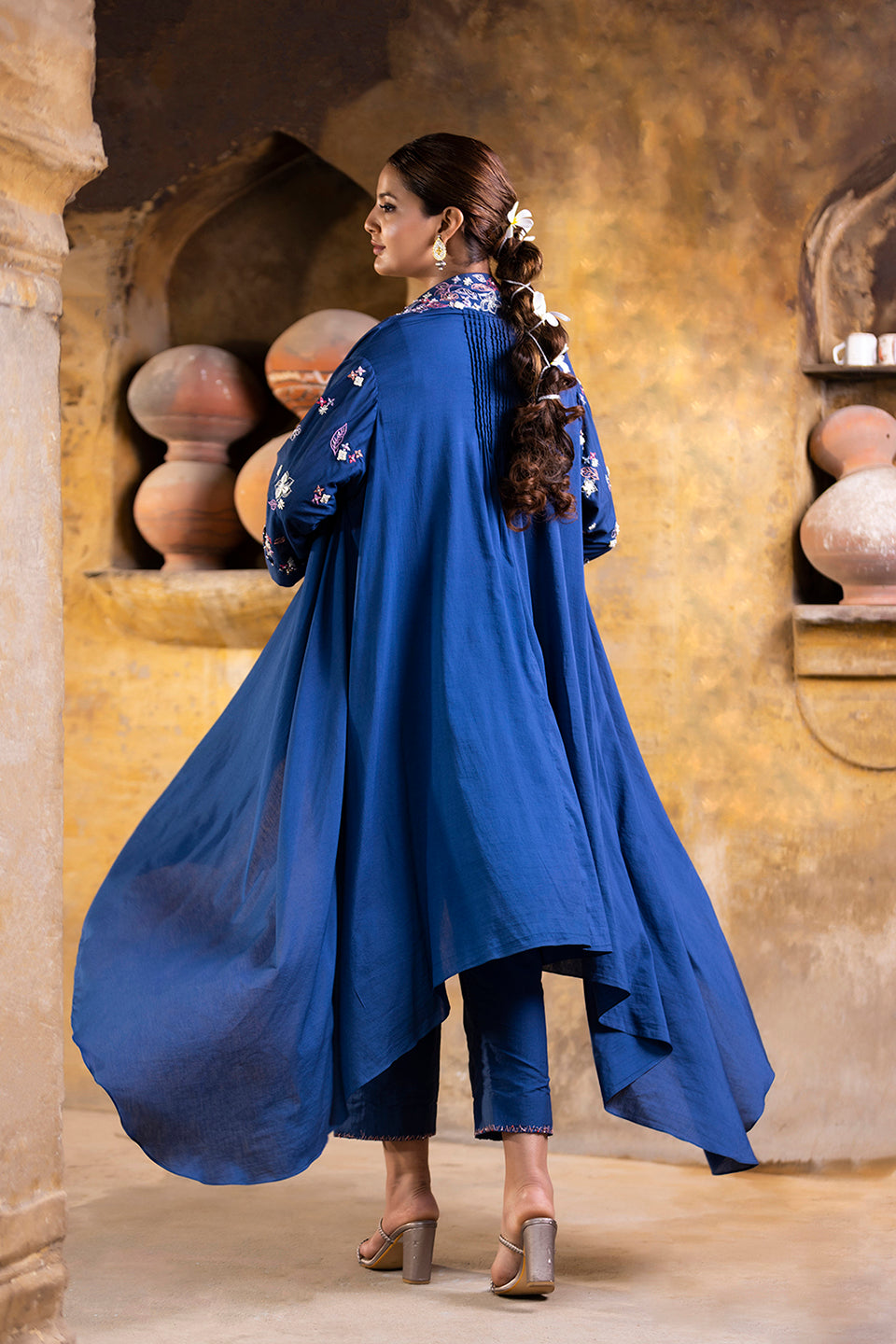 'Champa' Co ord Set | Sacred Flower | Cotton Silk