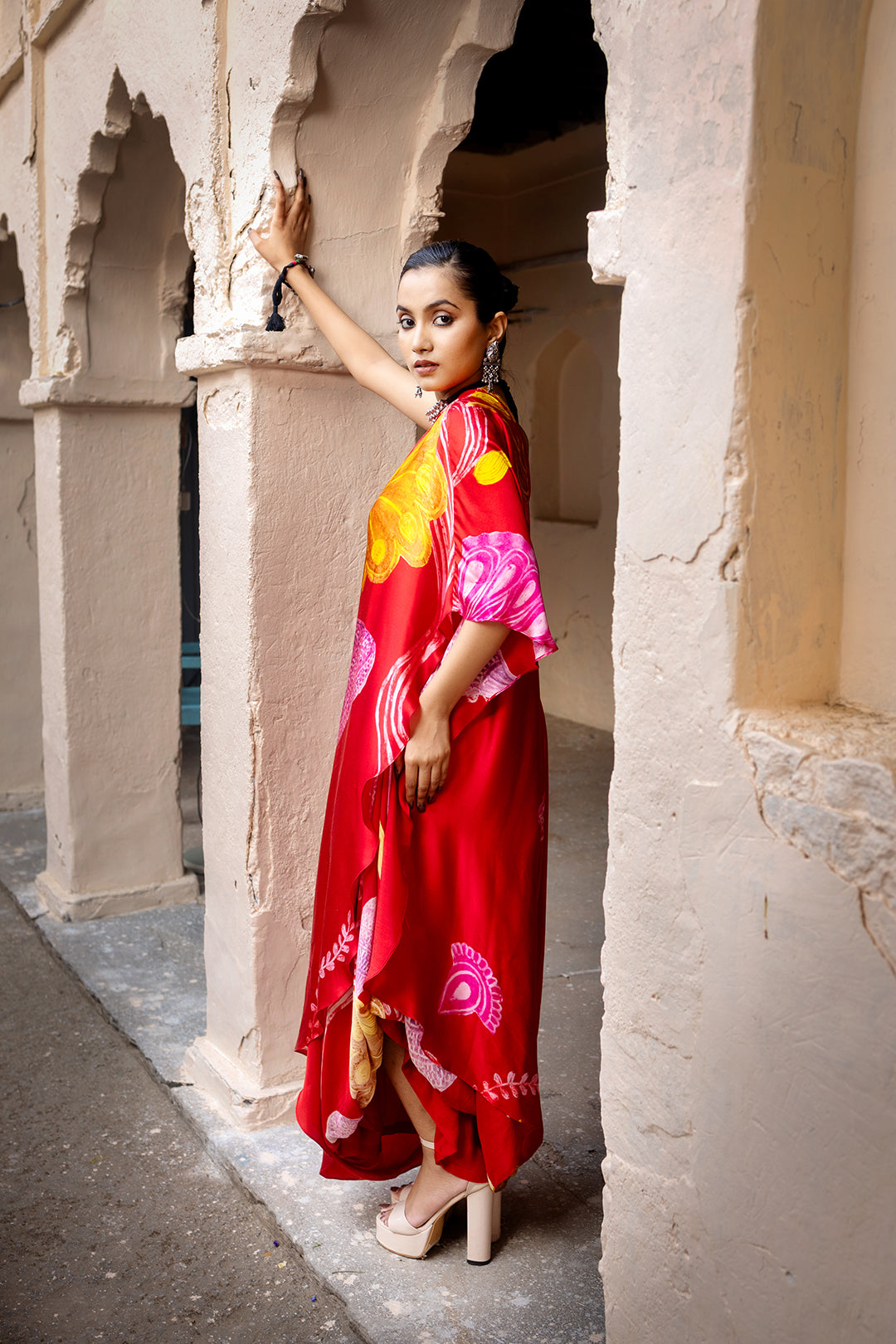 Temple Mor Dress | Pachedi Palette | Silk Satin