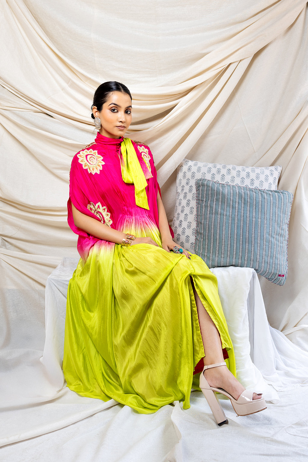 Devi Phool Kaftan | Pachedi Palette | Silk