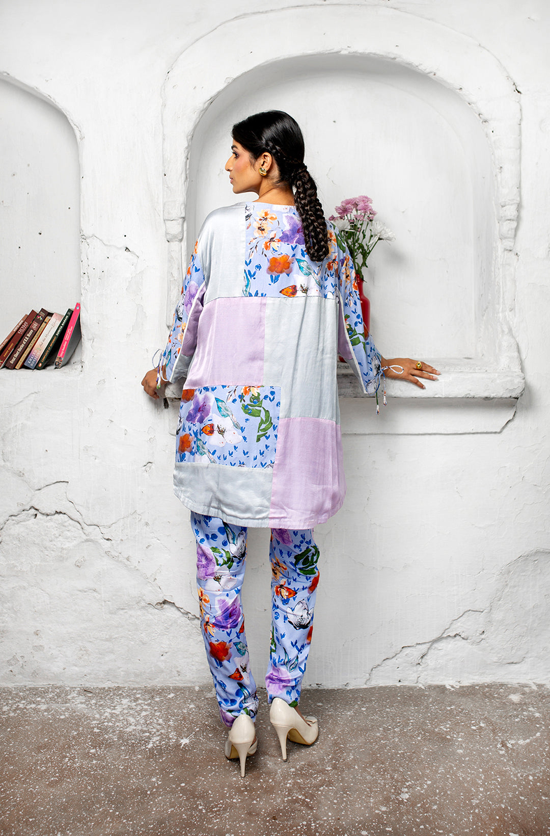 Floral Mosaic Top | Picnic | Modal satin