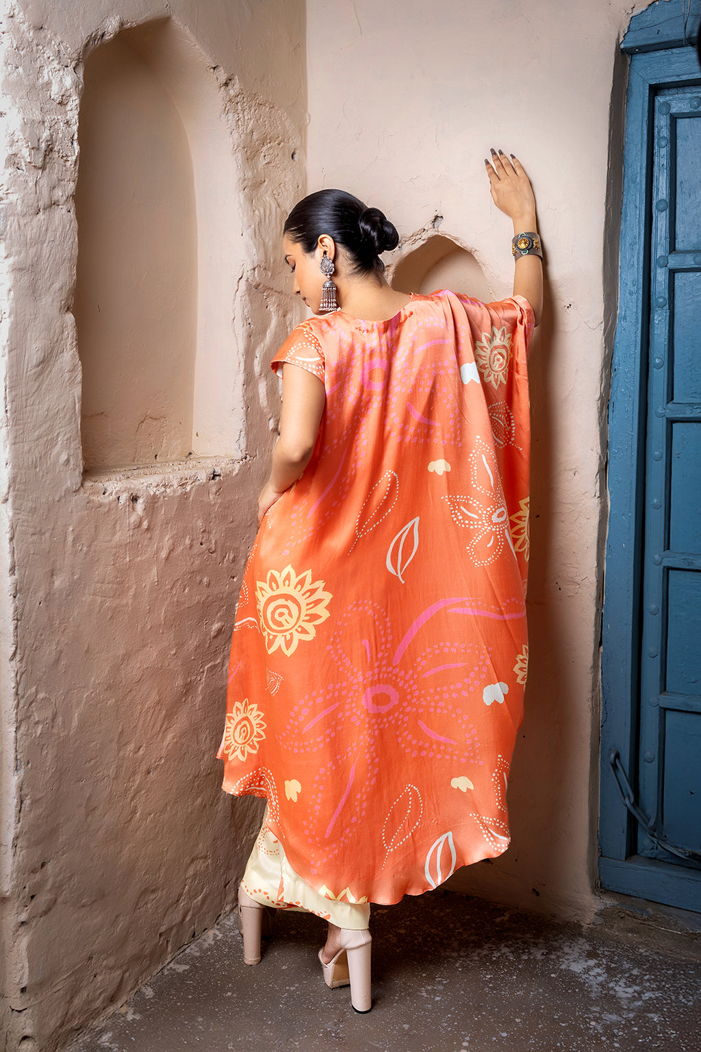 Devi Garden Set | Mata ni Pachedi | Silk Satin