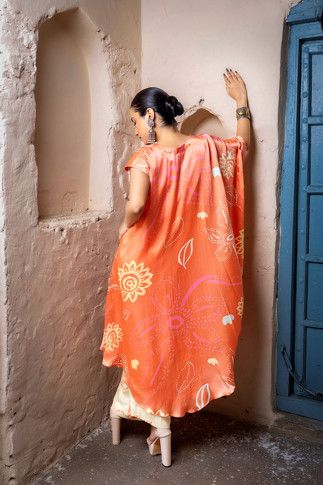 Devi Garden Set | Mata ni Pachedi | Silk Satin
