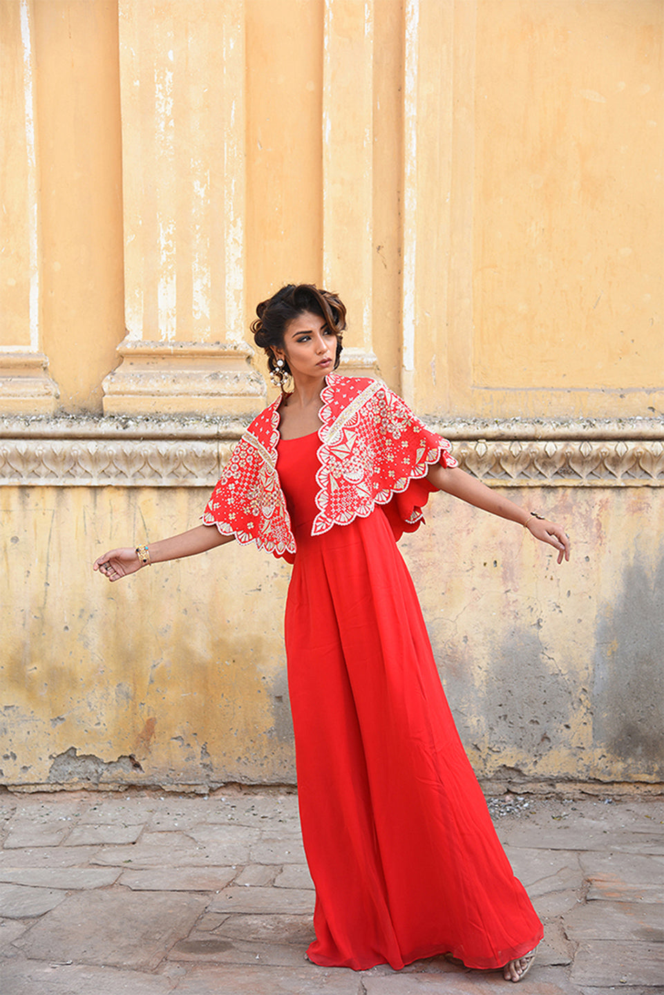 Artemis Tangerine Jumpsuit Set | Artemis |  Georgette