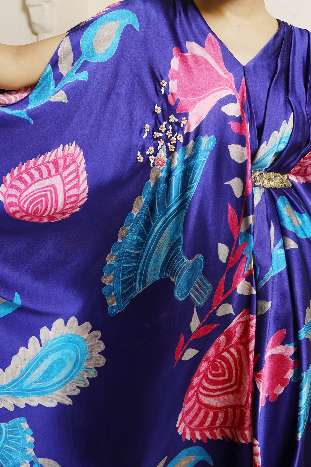 Devi Mukut Dress | Pachedi Palette | Modal Satin