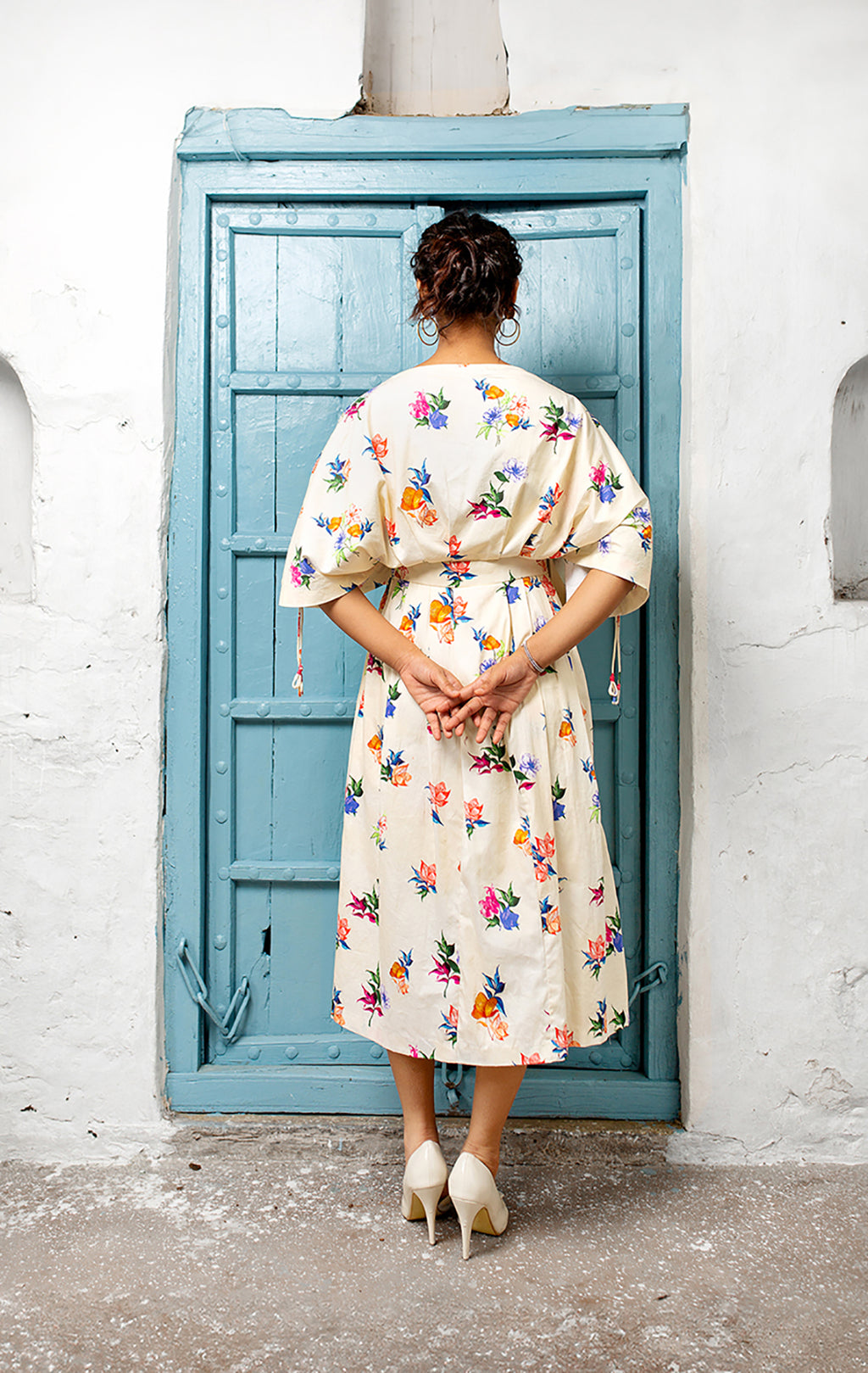 High Tea Floral Dress | Picnic | Cotton satin