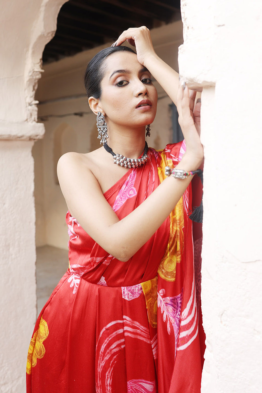 Temple Mor Dress | Pachedi Palette | Silk Satin