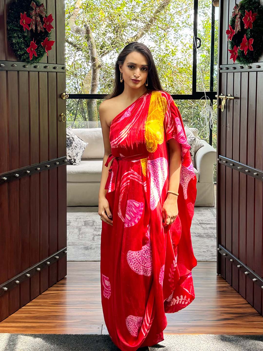 Aaital Khosla in Temple Mor Dress