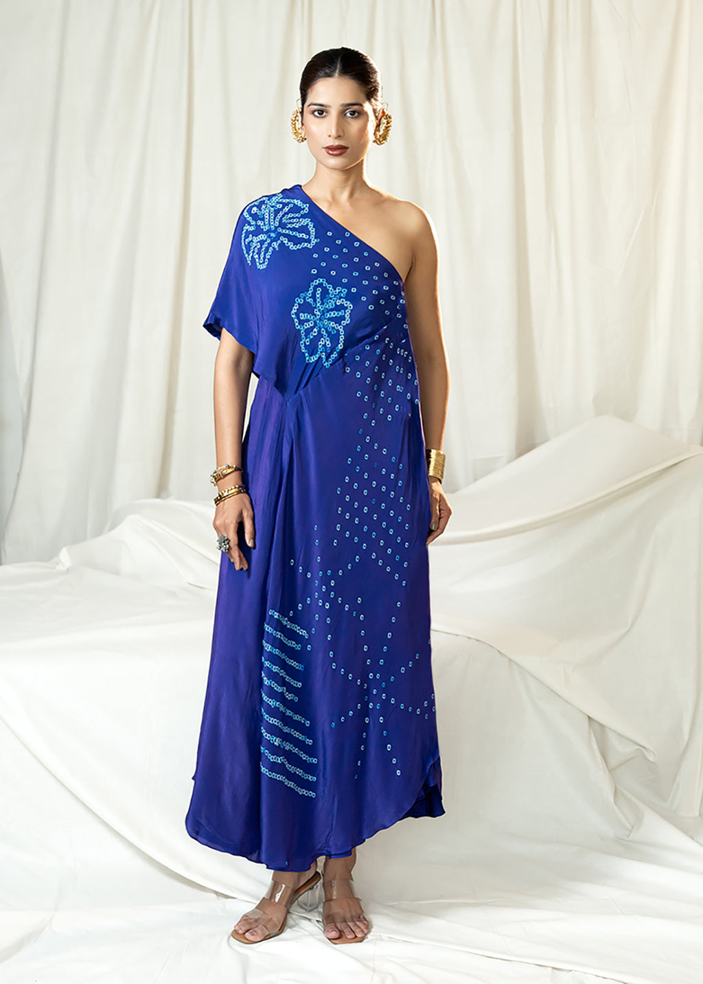 Bandhej Muse Dress | Garden Story | Crepe