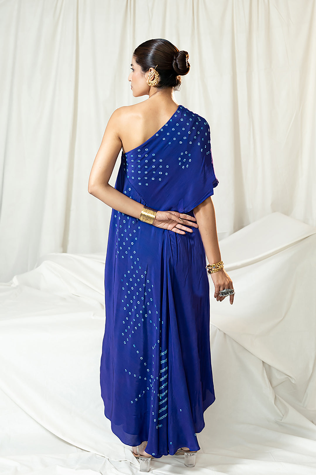 Bandhej Muse Dress | Garden Story | Crepe
