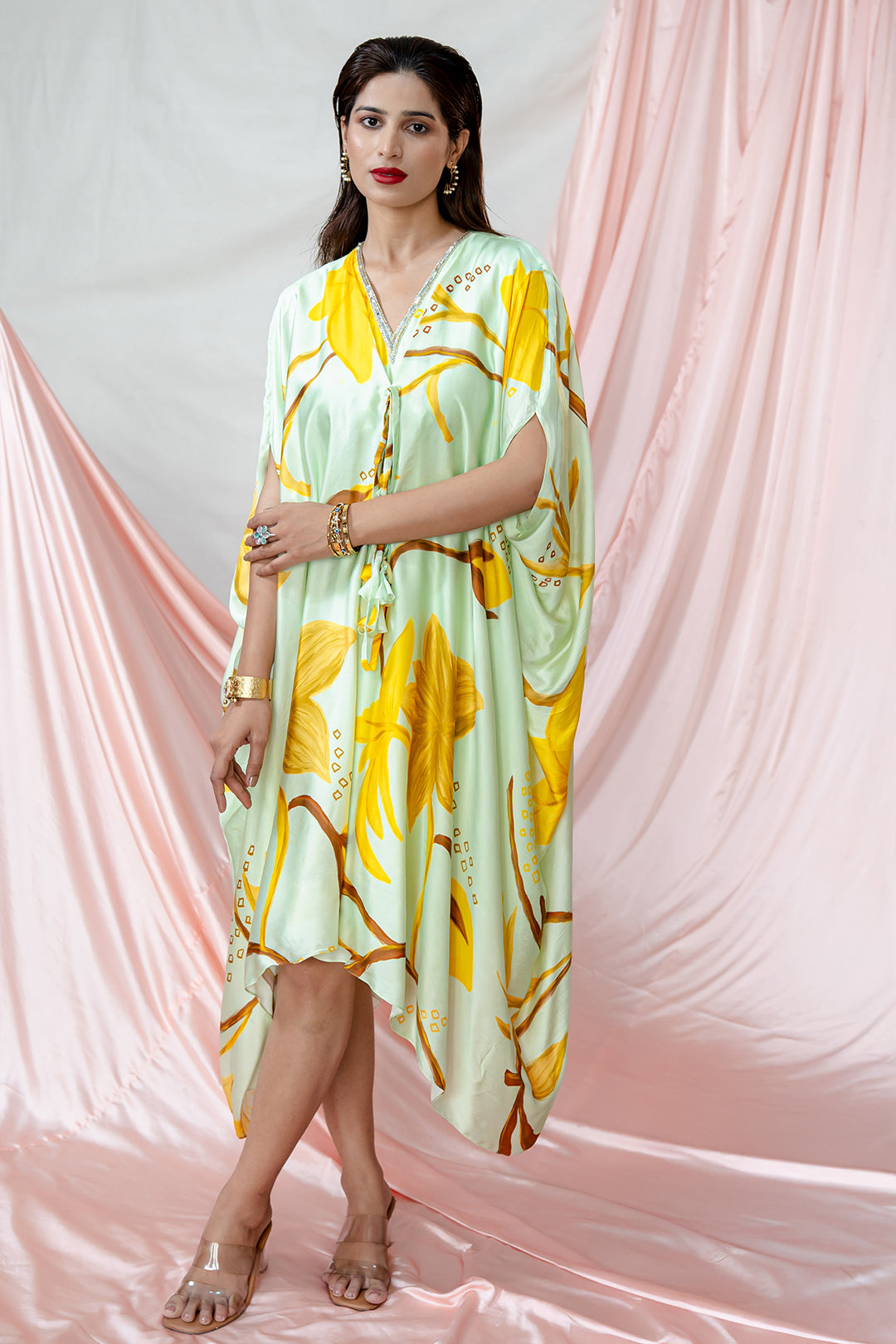 Golden Gardenia Dress | Garden Story | Bamberg Satin