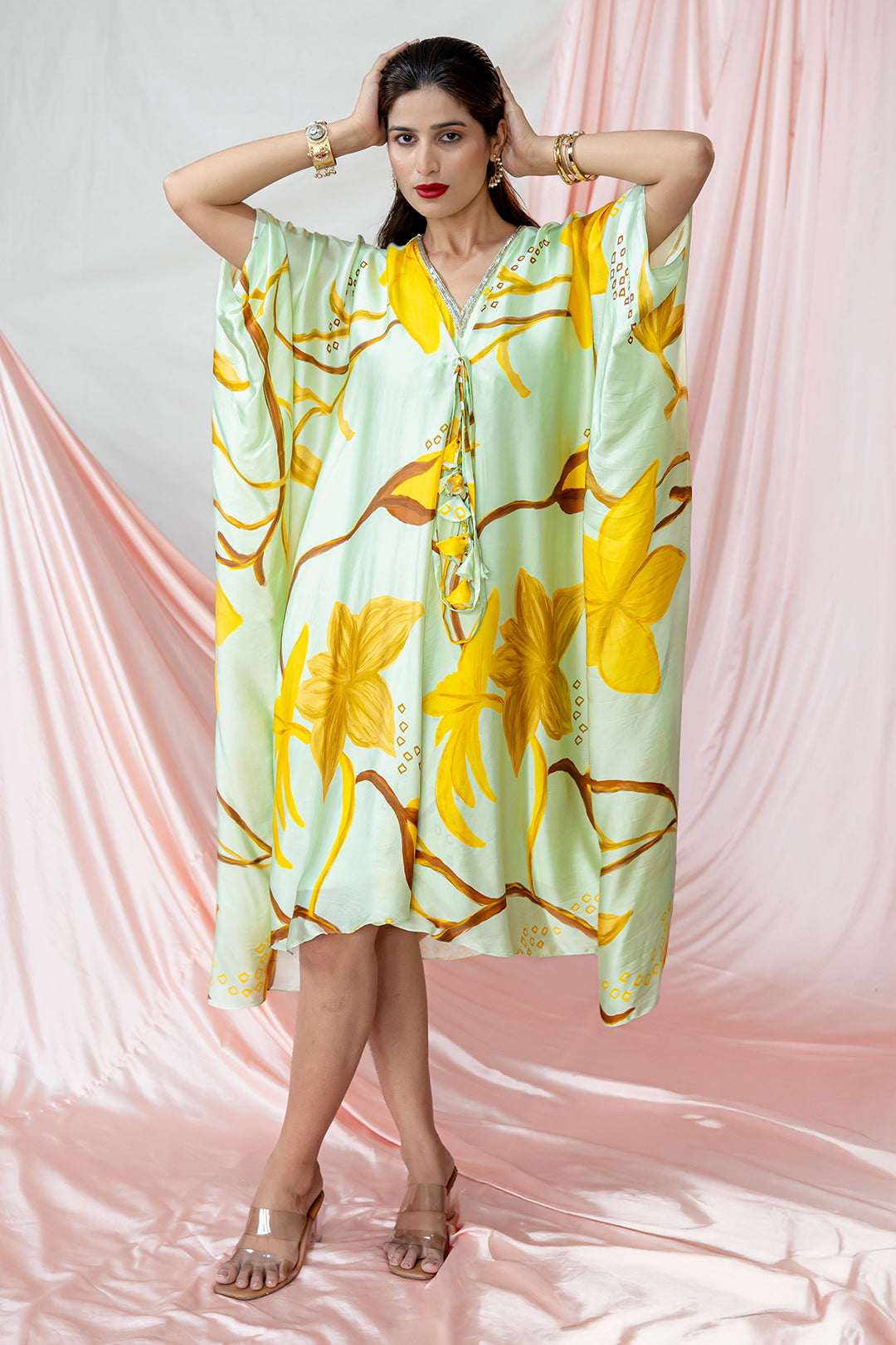 Golden Gardenia Dress | Garden Story | Bamberg Satin