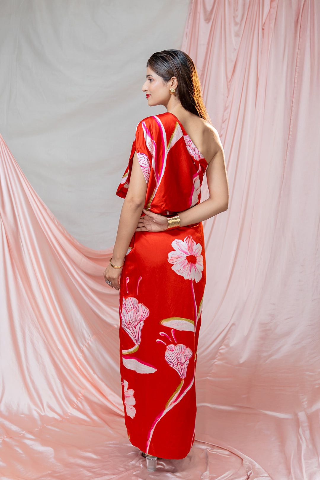 The Anaar Dress | Garden Story | Satin