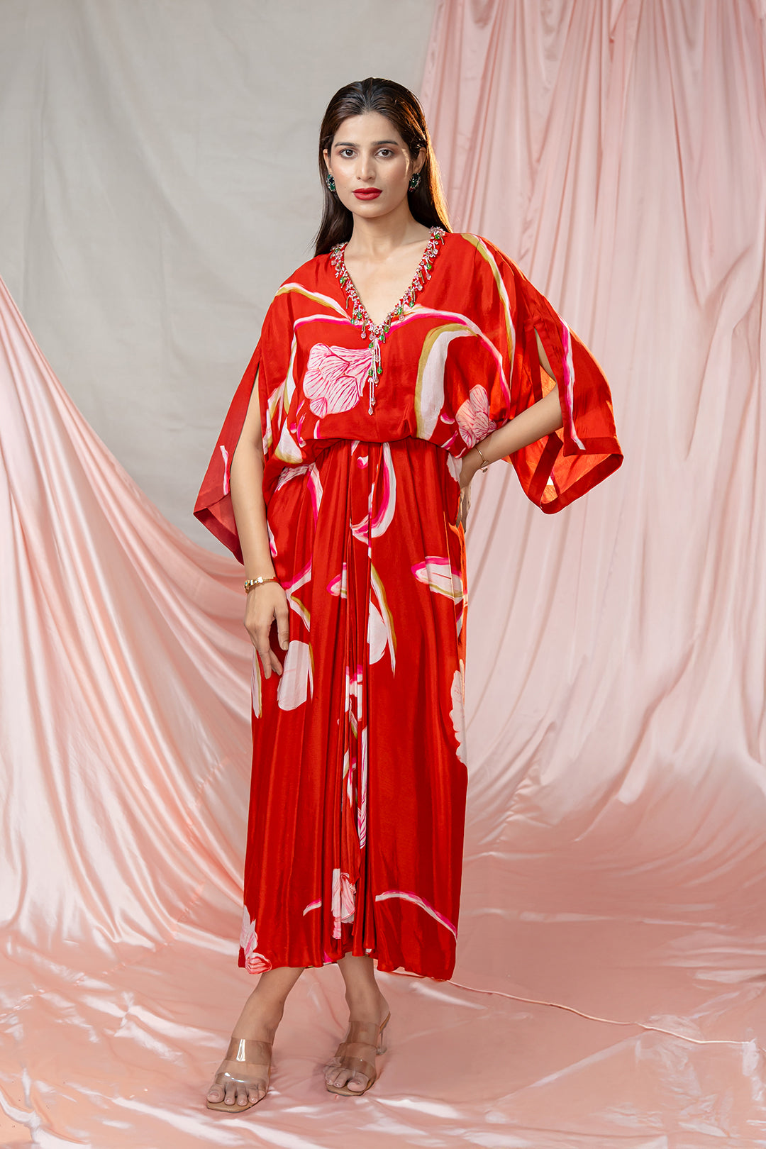 Flame Bloom Dress | Garden Story | Crepe
