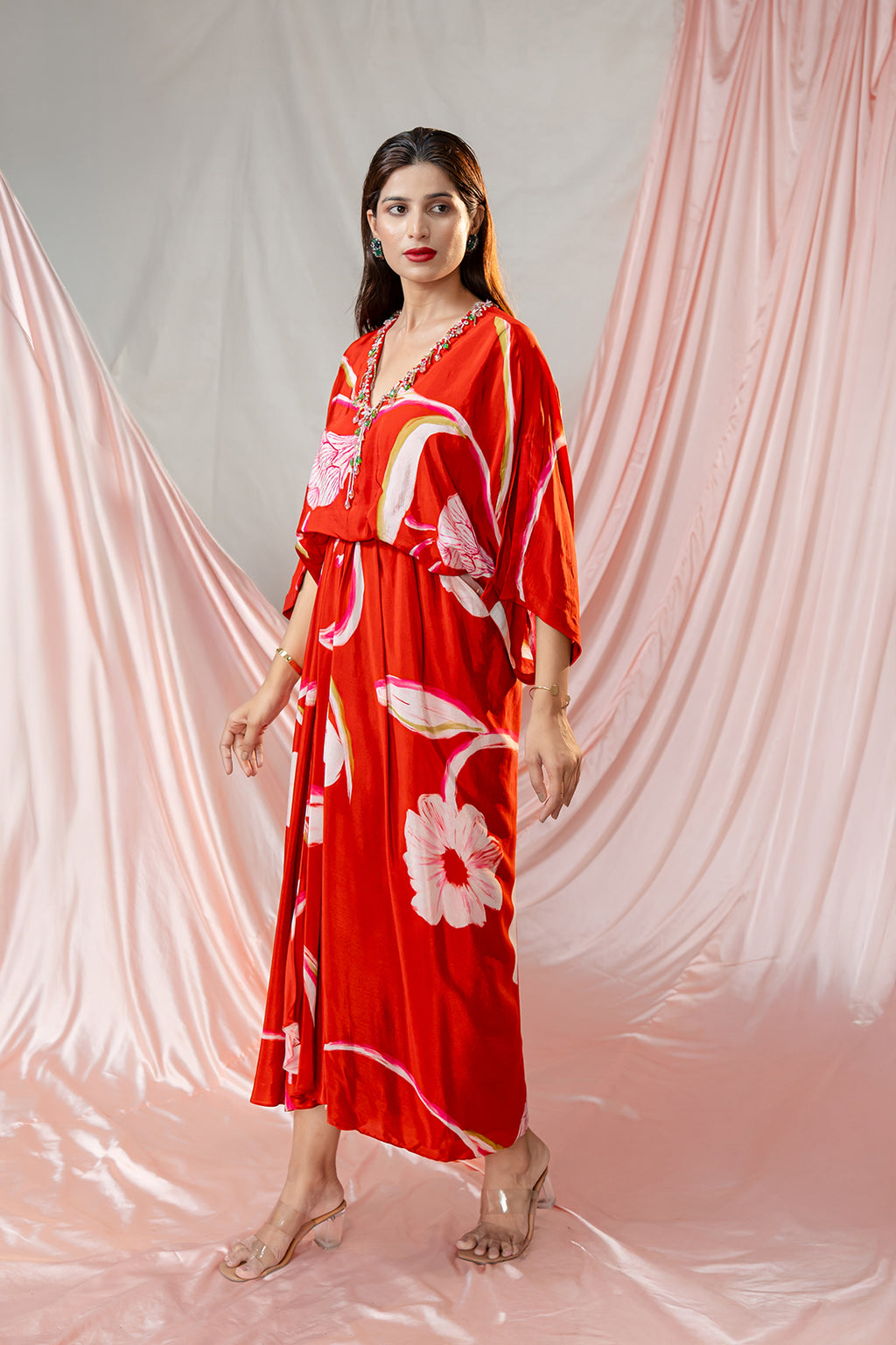 Flame Bloom Dress | Garden Story | Crepe