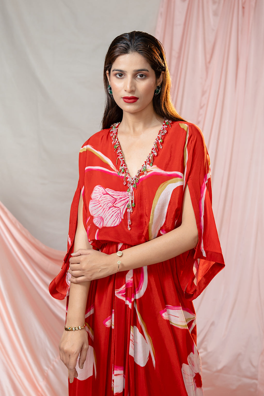 Flame Bloom Dress | Garden Story | Crepe