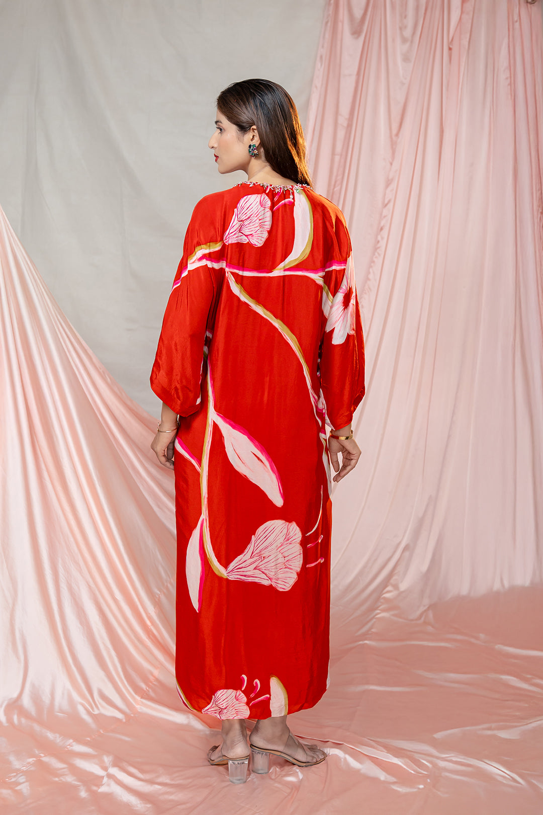 Flame Bloom Dress | Garden Story | Crepe