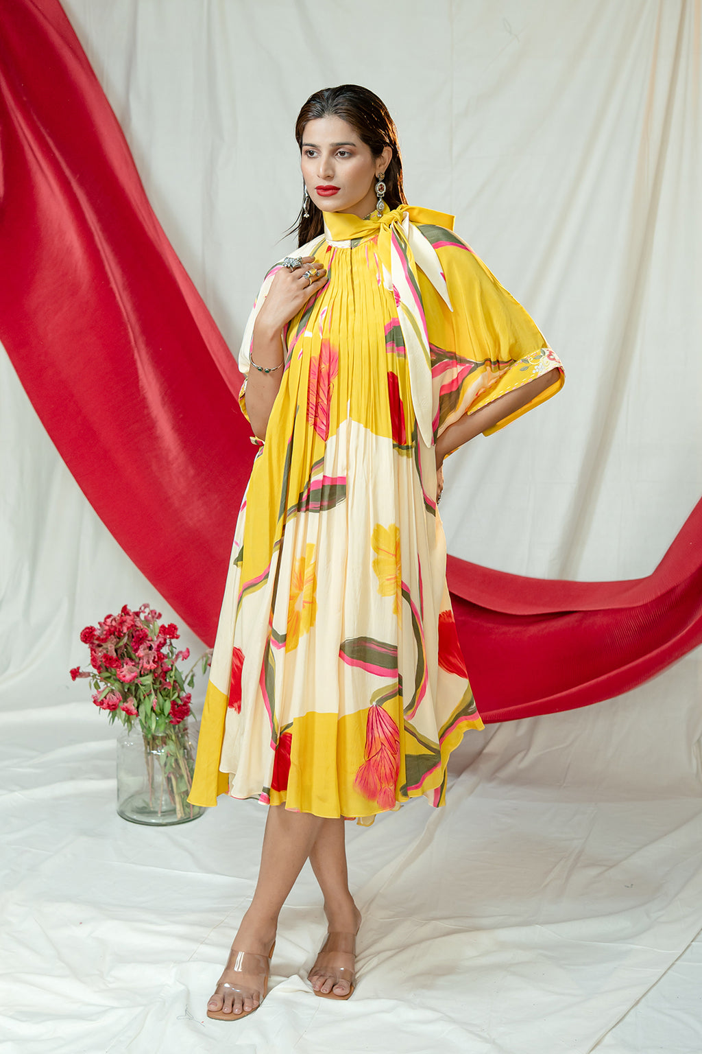 Palette Bloom Dress | Garden Story | Crepe