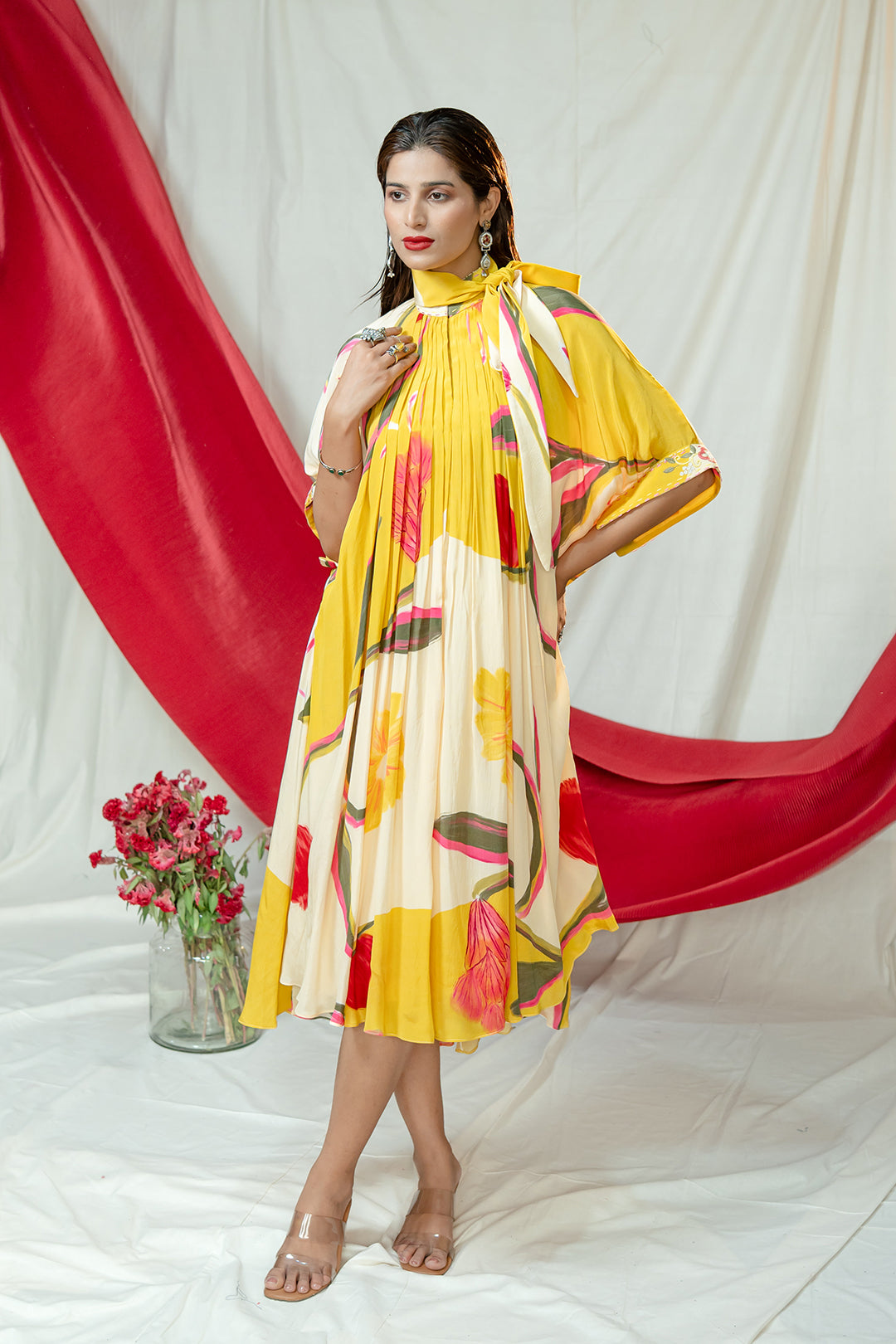Palette Bloom Dress | Garden Story | Crepe