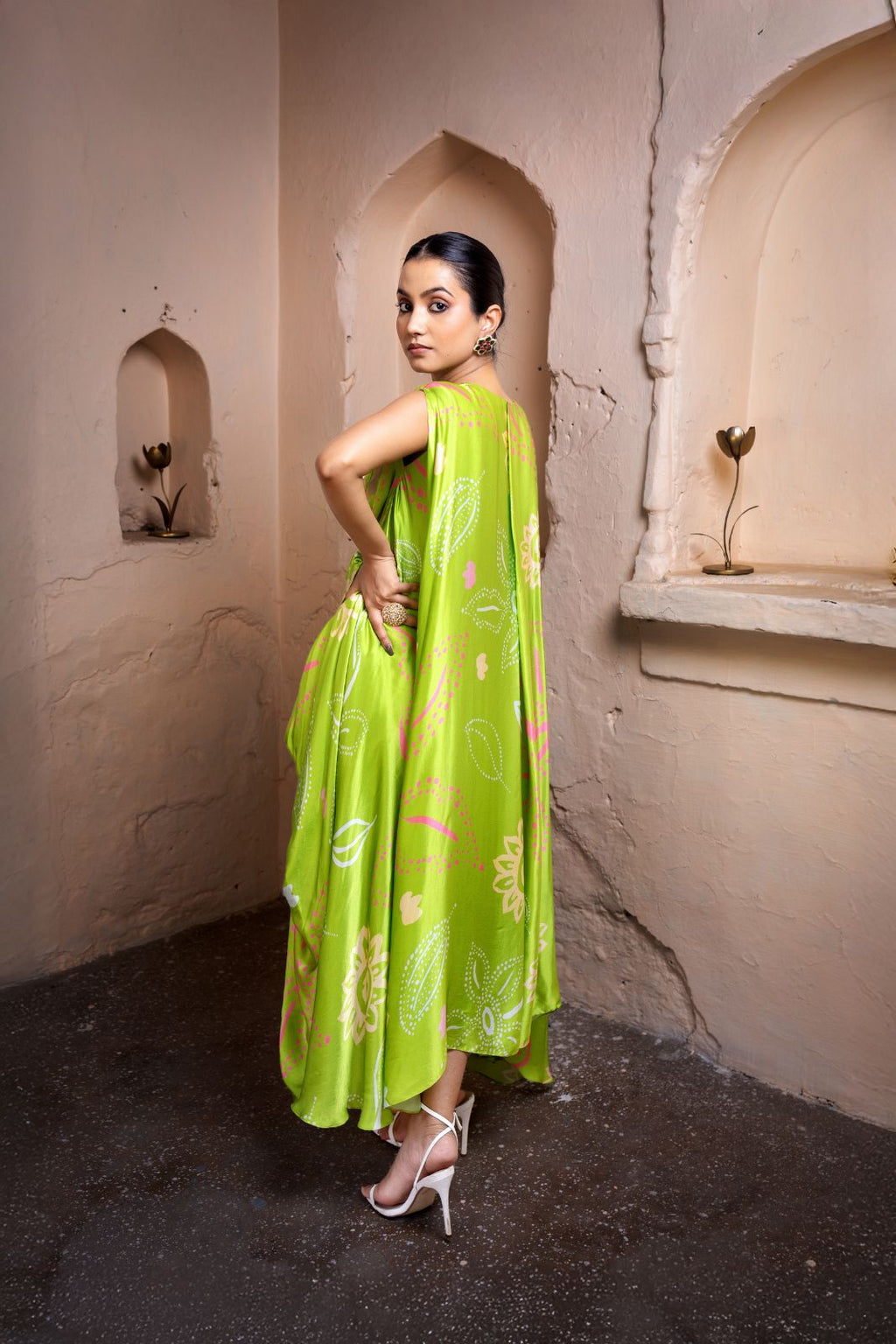 Pachedi Petals Set | Mata ni Pachedi | Modal Satin