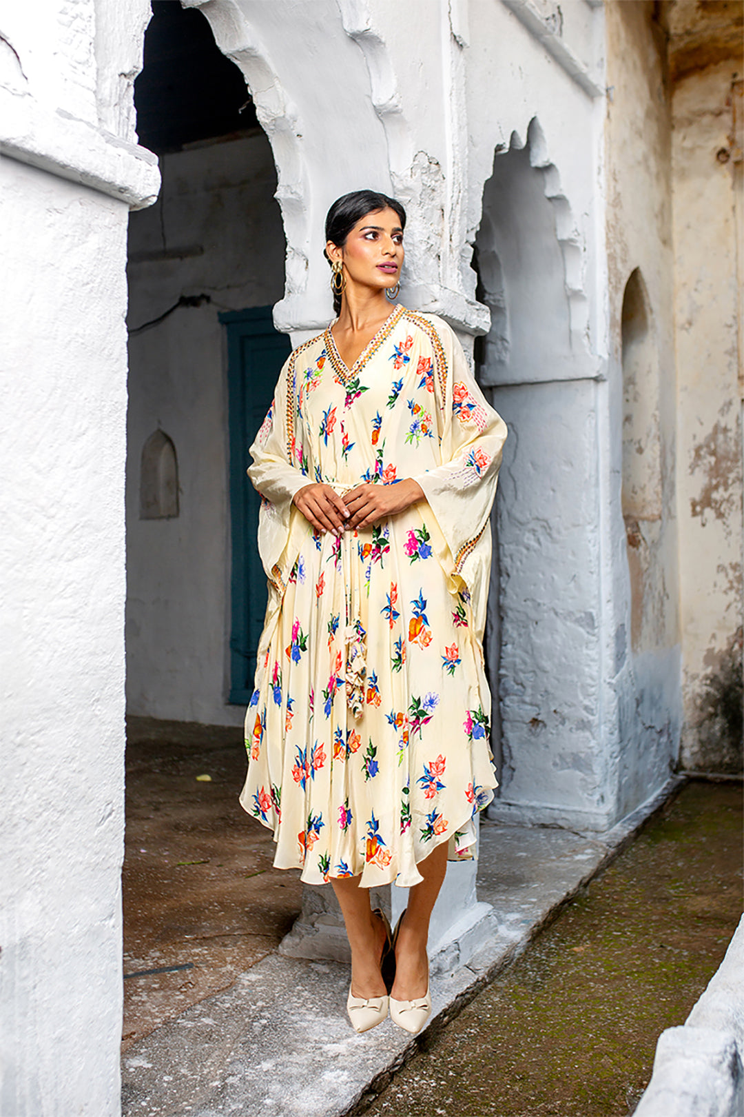 Scent of Garden Kaftan | Picnic | Crepe