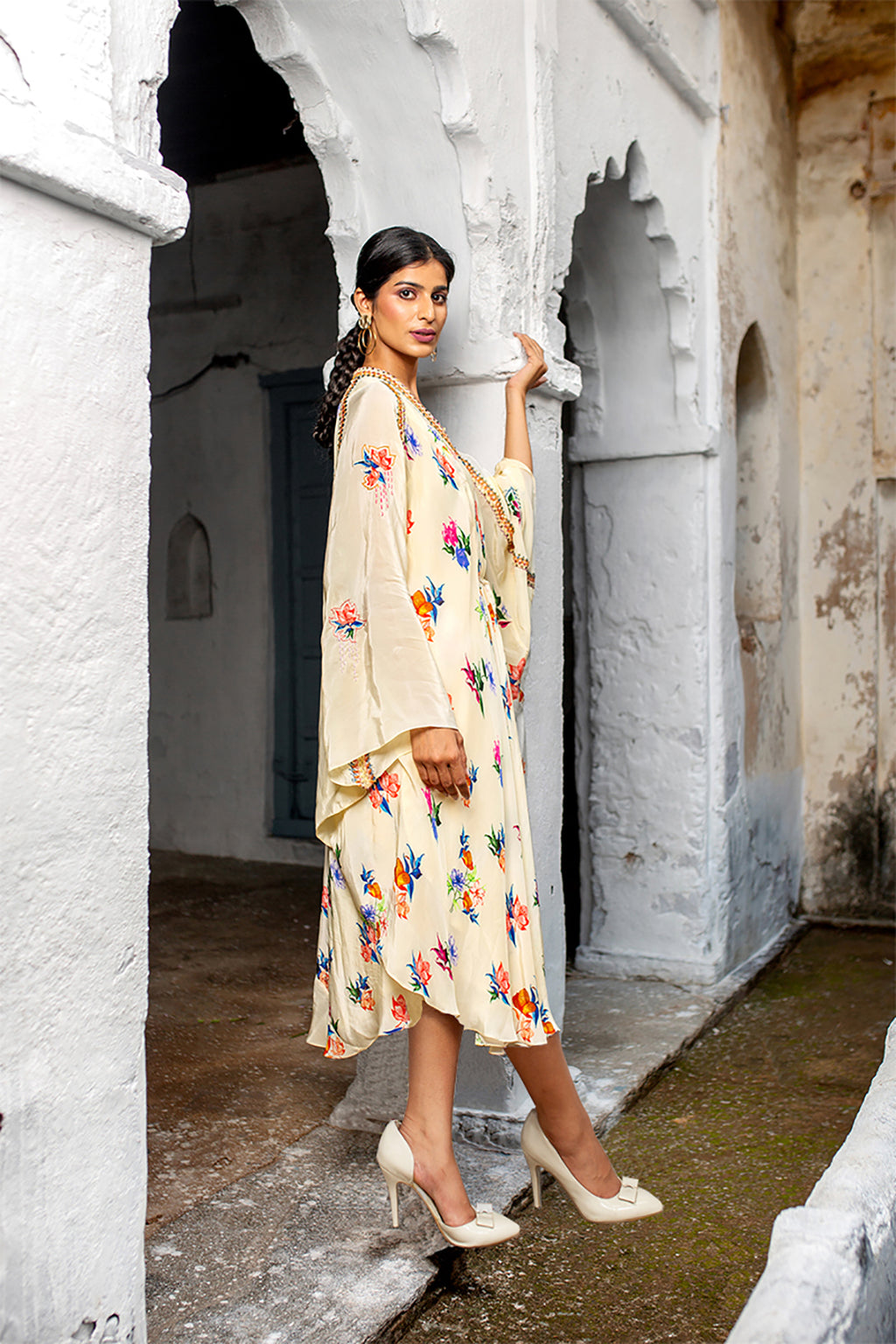 Scent of Garden Kaftan | Picnic | Crepe