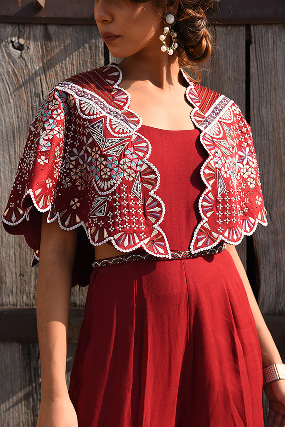 Artemis Berry Jumsuit Set | Artemis |  Georgette